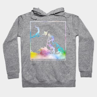 Tightrope Shadow in Rainbow Hoodie